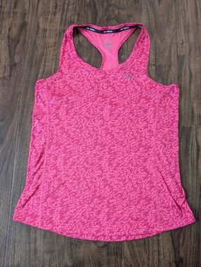 Nike M Hot Pink Patterned Racerback Tank Running Women's